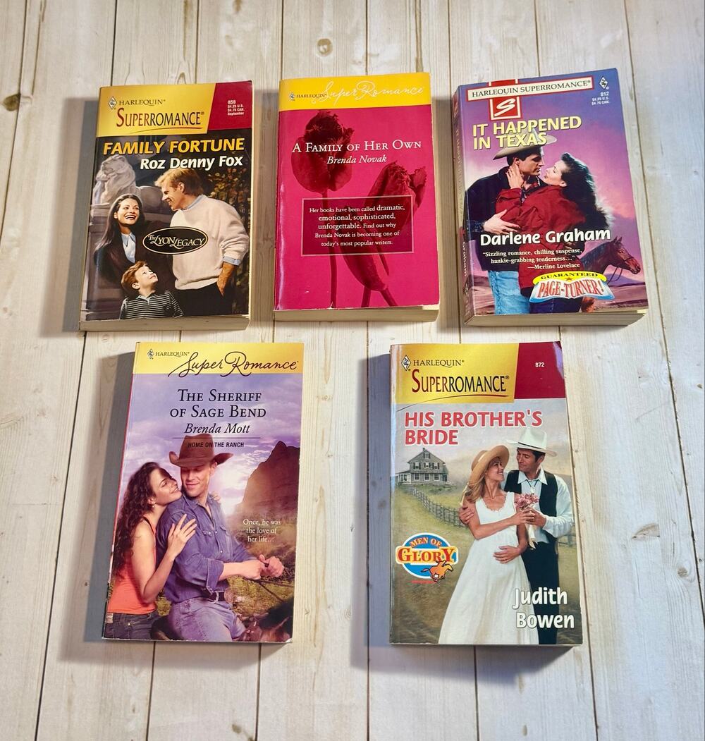 Harlequin SuperRomance Paperback Book Lot of 5 Western Romance Novels Bundle